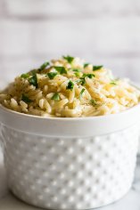 My Favorite Easy Parmesan Orzo Side Dish - Baking Mischief