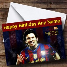 Lionel Messi Personalised Birthday Card - The Card Zoo
