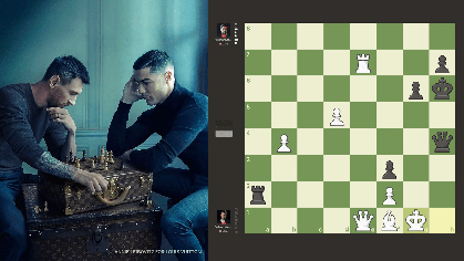 Messi, Ronaldo Play Chess In Louis Vuitton Campaign (And The Position Is Real) - Chess.com
