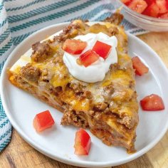 Easy Layered Taco Bake (+Video) - The Country Cook