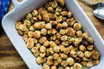 Crunchy Oven-Fried Okra - Life, Love, and Good Food