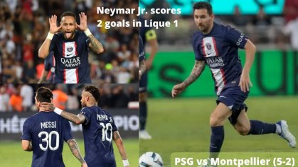 Neymar & Messi destroying Montpellier |BFF| #psg #messi #neymar - YouTube
