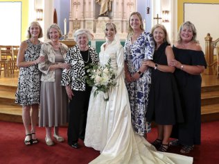 Eight brides in one family have worn a Marshall Field’s wedding gown purchased in 1950: ‘it’s a lucky dress’