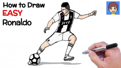 How to Draw Ronaldo Step by Step - Cristiano Ronaldo Drawing - YouTube