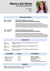 ▷ Blank Resume Template in Word - Free Download | CV Doc