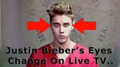 Justin Bieber - The Deceiver - His Eyes Change on Live TV - YouTube