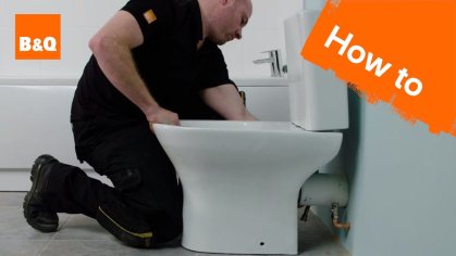 How to install a close-coupled toilet - YouTube