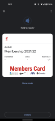 NFC Pass download now available for members : LiverpoolFC