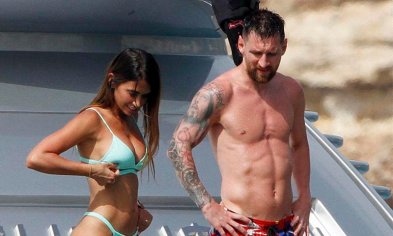 Lionel Messi and his wife Antonella Roccuzzo head to Ibiza