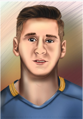 Drawing Lionel Messi - 3dvkarts.net