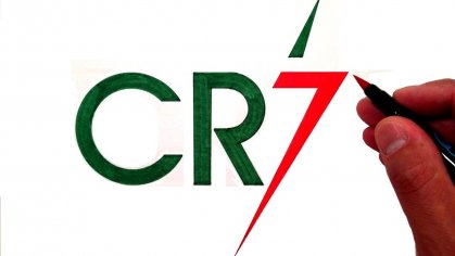 How to Draw the Cristiano Ronaldo CR7 Logo - YouTube