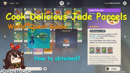 Cook Delicious Jade Parcels World Quest Guide Genshin Impact 2020 l Adventurers l Adventurers - YouTube