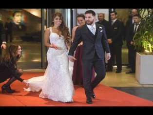 Celebrity at Messi Wedding - Shakira, Neymar ,Pique ,Aguero Wedding Moment - YouTube