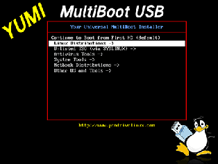 YUMI - Multiboot USB Creator | Bootable Pen Drive Linux