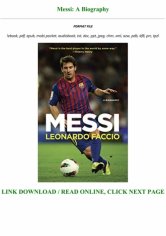 Best [PDF] Messi: A Biography Full Pages