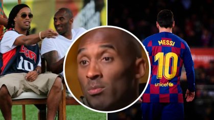 When Ronaldinho Introduced Kobe Bryant To 17-Year-Old Lionel Messi - SPORTbible