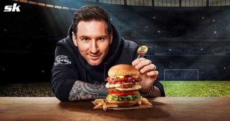 Lionel Messi eats burger named after him at Hard Rock Cafe in Ibiza