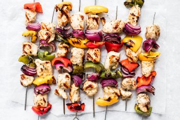 Greek Chicken Kabobs (on the grill or in the oven!) | Ambitious Kitchen