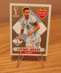 Lionel Messi Panini Gold Extra Sticker 2022 World Cup Made in Brazil  | eBay