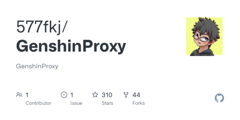 GitHub - 577fkj/GenshinProxy: GenshinProxy