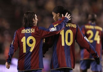 lionel messi dan ronaldinho