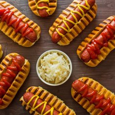 Air Fryer Hot Dogs {Easiest Ever Hot Dogs} - Bake It With Love