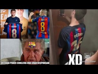 MEMES PEDRI DORSAL 8 DEL FC BARCELONA - YouTube