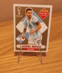 Lionel Messi Panini Gold Extra Sticker 2022 World Cup Made in Argentina  | eBay