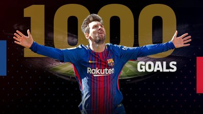 Lionel Messi reaches 1,000 goals as a footballer