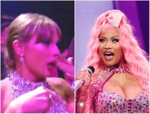 2022 MTV VMAs: Taylor Swift seen flawlessly rapping all the words to Nicki Minaj’s ‘Super Bass’ | The Independent