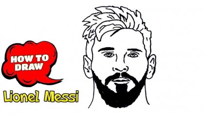 How to Draw Lionel Messi Step by Step easy | sketch outline tutorial for... | Sketches easy, Messi, Youtube art tutorials