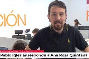La dura respuesta de Pablo Iglesias a Ana Rosa Quintana: 