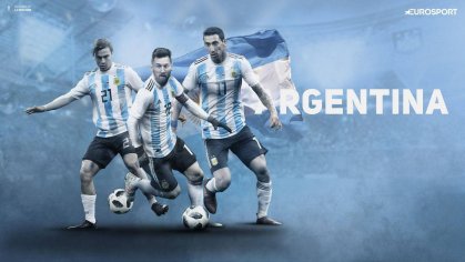 Download Argentina National Football Team Dybala Messi And Di Maria Wallpaper | Wallpapers.com