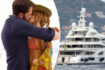 Jennifer Lopez celebrates 52 on yacht, kisses Ben Affleck