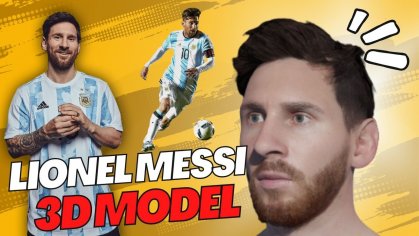 Lionel Messi 3D Model | Image to 3D Model | Keentools Facebuilder | Blender 3D Model Tutorial | B3D - YouTube