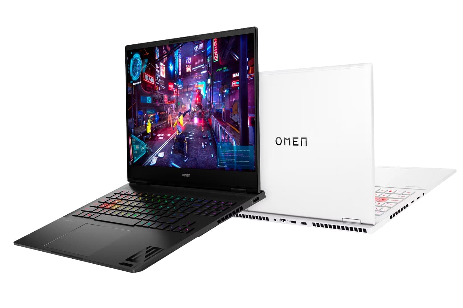HP Omen Transcend 16 2023 laptop color scheme