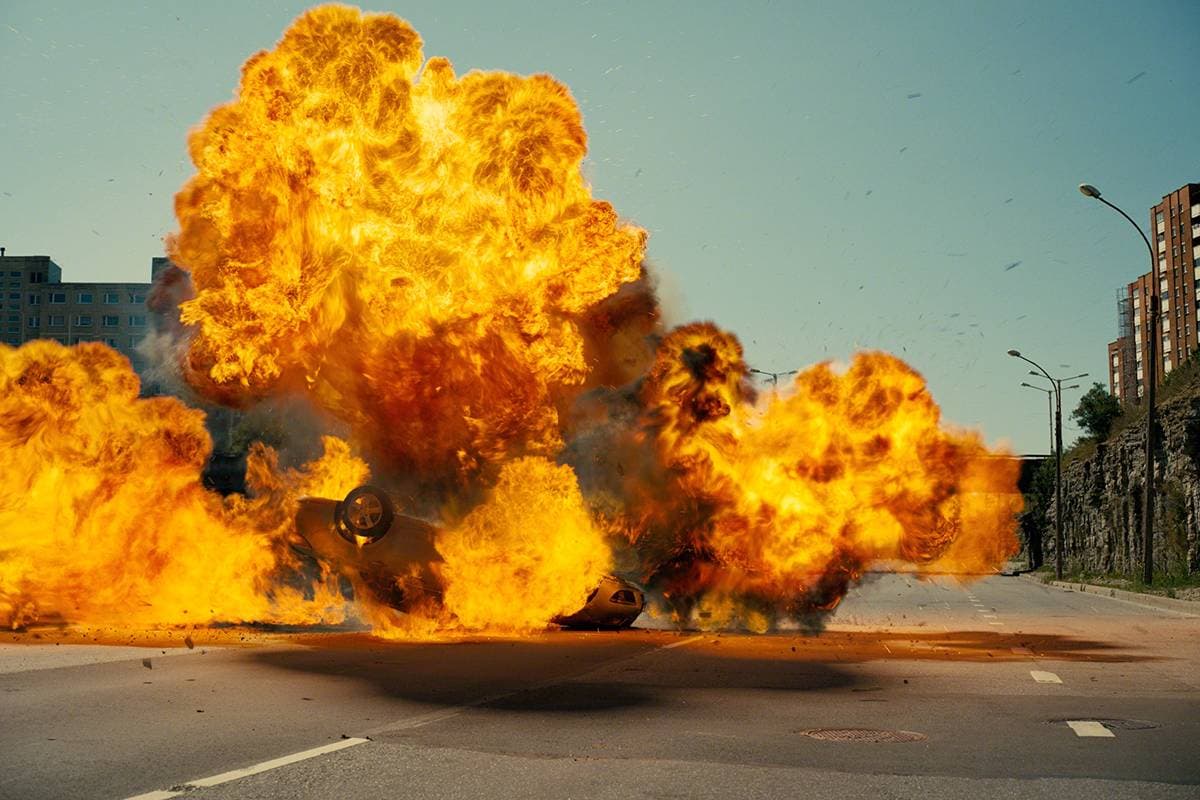 Car explosion