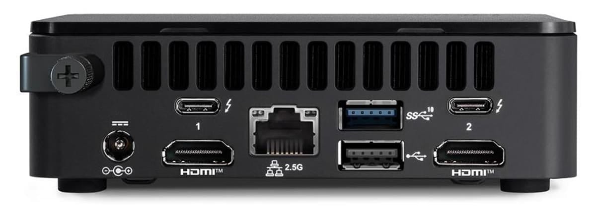 Intel NUC 13 Pro computer ports