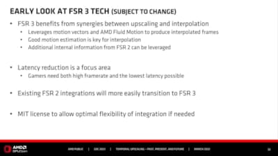 List of AMD FSR 3 Technology Changes