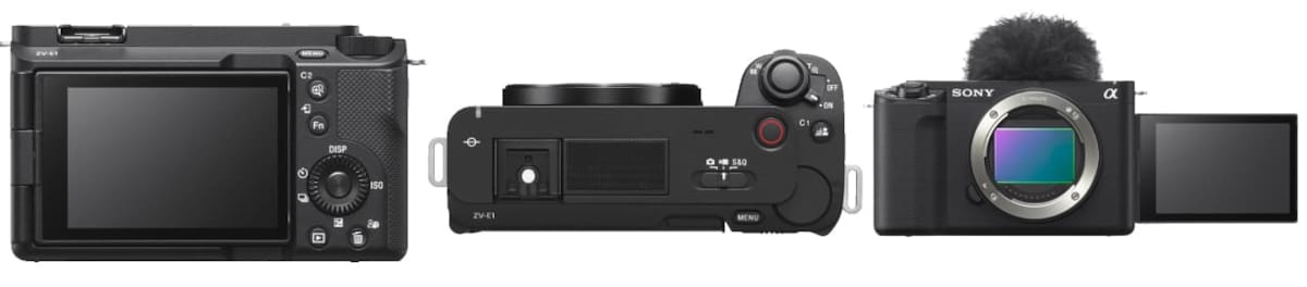 Sony ZV-E1 camera from different angles