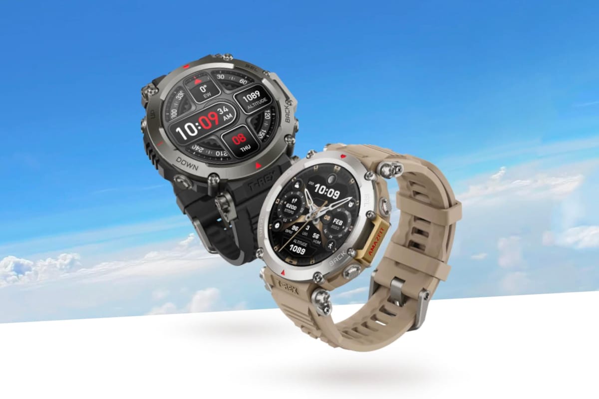 Amazfit T-Rex Ultra Watch in the Sky