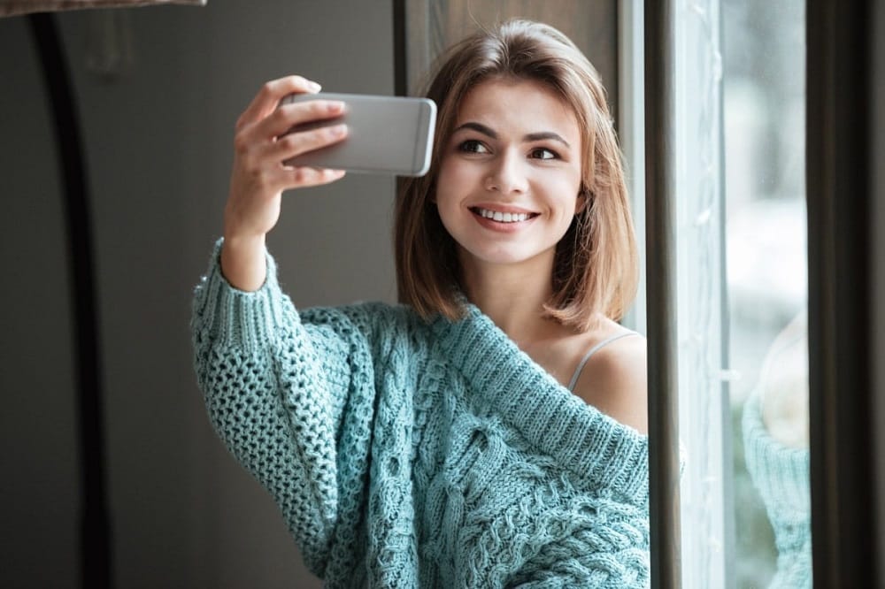 Window selfie