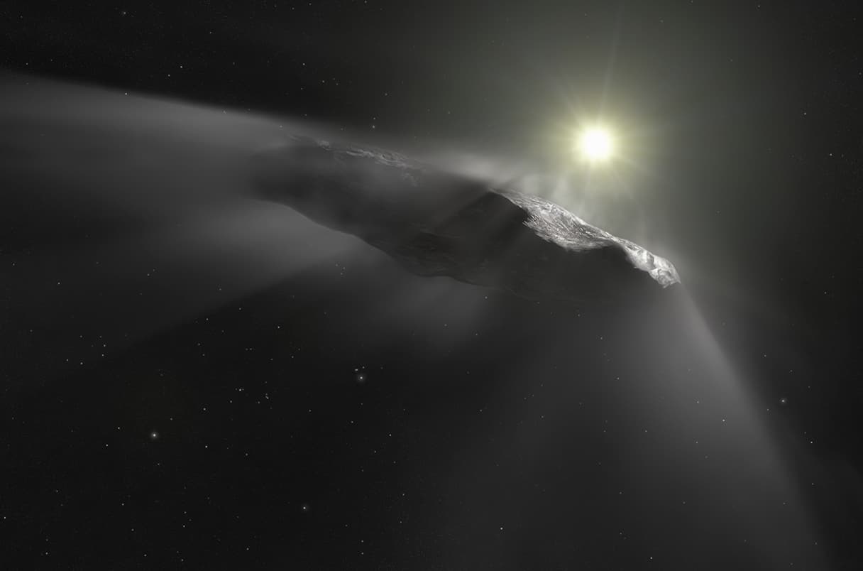 Asteroid in space